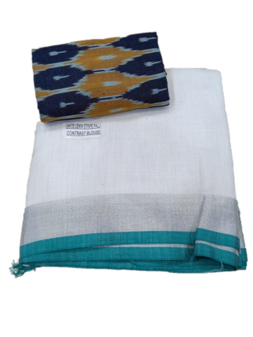 Trending Printed Linen silk saree dvz0002254 | lenin sarees collection -  Dvanza.com